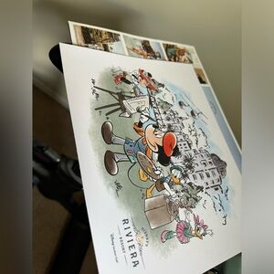 Disney Riviera Resort Print Mickey & Minnie, Donald & Daisy, DVC Vacation Club